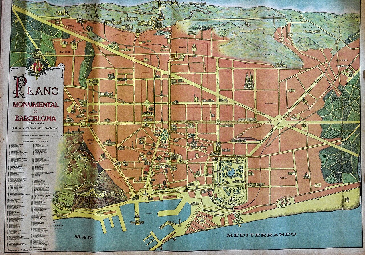 Mapa de Barcelona, 1920 (1920)